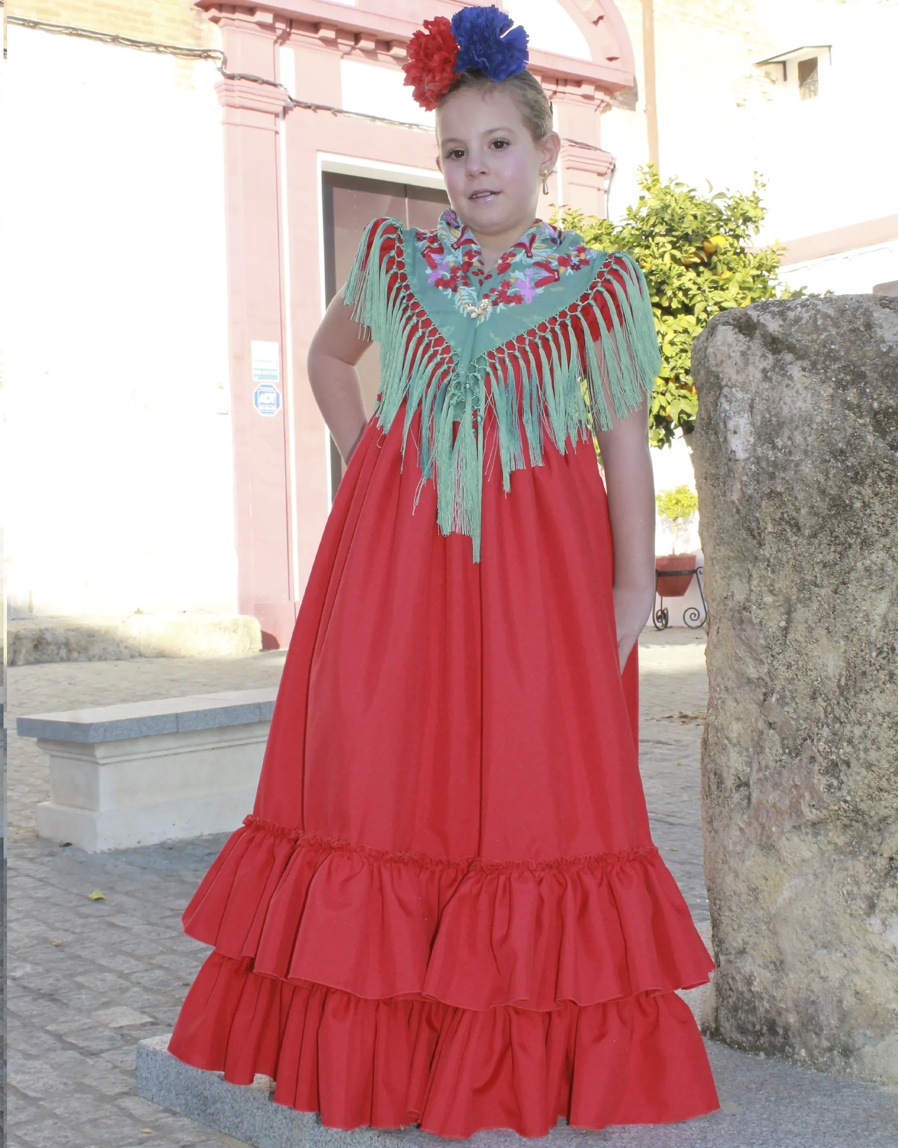 OF-TRAJE-02-MAR-001 Traje de Flamenca infantil Martina